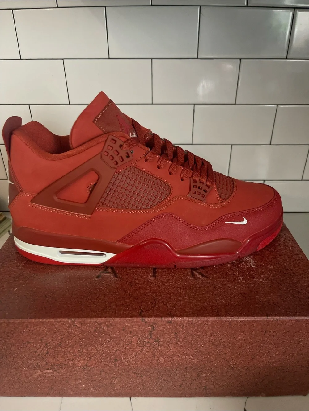 Men’s Retro 4 Brick By Brick Size 13.